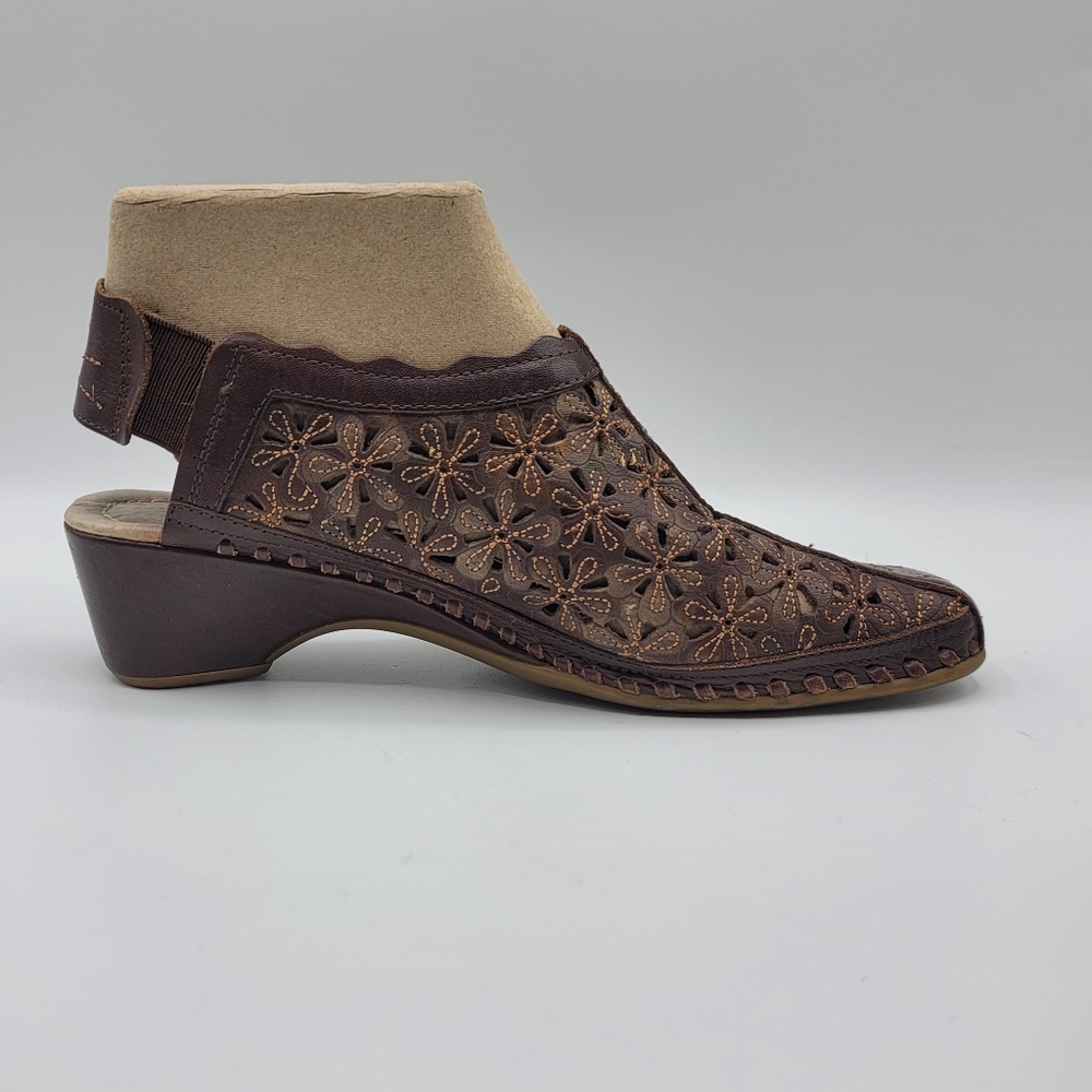 Pikolinos Romana Leather Slingback Wedge Sandals, Vintage, Womens 37 6.5 7 - Picture 8 of 16